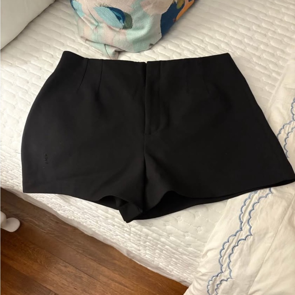 Zara Black High Waist Shorts
